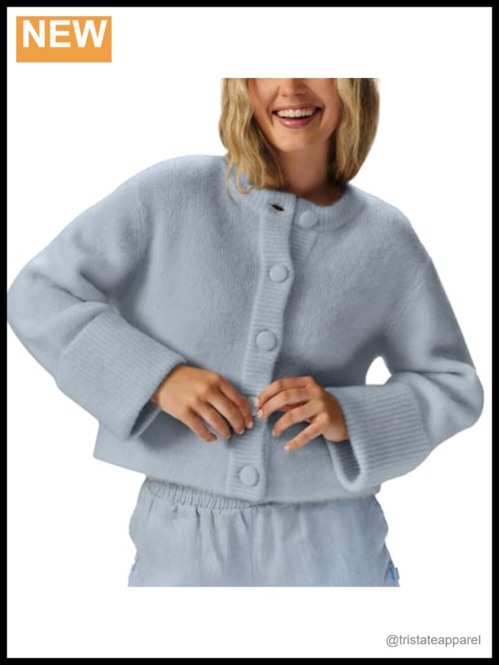 Womens Crop Cardigan Sweaters Lightweight Casual Knit Jacket